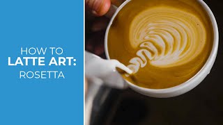 How To Latte Art Rosetta Latte Art Tutorial [upl. by Ateuqal960]