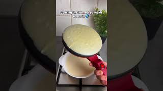 The easiest thin crepe😋 cooking crepes [upl. by Enitsugua]