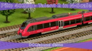 Talent 2 in NScale Piko 40200 DCCsound demo [upl. by Sirtaeb]