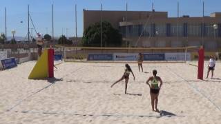 Campeonato España Voley Playa Infantil 2016  Voleibol Arroyo contra CV San Juan Alicante Valencia [upl. by Neelloj]