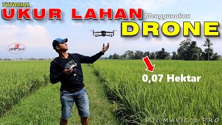 Cara Mengukur Luas Lahan Menggunakan DRONE MAPPING AREA [upl. by Tore]