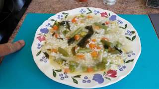 Como hacer sopa de algas y arroz paso a paso [upl. by Cathrin]