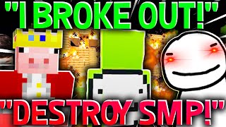 DreamXD BREAKS OUT OF PRISON And DESTROYS DREAM SMP [upl. by Linnette]