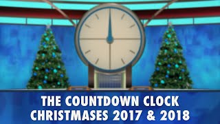 The Countdown Clock  Christmases 2017 amp 2018 4K [upl. by Waynant]