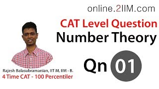 CAT Preparation  Number Theory Question 01 [upl. by Valonia824]