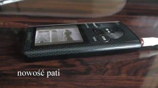 Walkman Sony NWZE384 8GB Mp4 Mp3 odtwarzacz wideo muzyki unboxing first look test [upl. by Nale]