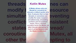 Kotlin Mutex kotlin kotlinmultiplatform android androiddevelopment coding [upl. by Serle]