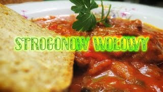 Strogonow z wołowiny stroganoff wołowy  PROSTY PRZEPIS [upl. by Miahc]