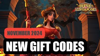 NEW RISE OF KINGDOMS CODES NOVEMBER 2024  RISE OF KINGDOMS REDEEM CODES 2024  ROK CODE [upl. by Pedro957]