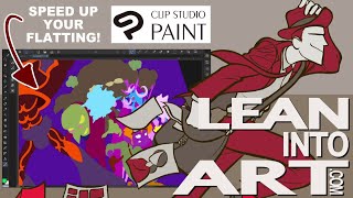 Flatting colors in Clip Studio Paint  Lean Into Art ep 345 [upl. by Nibor638]