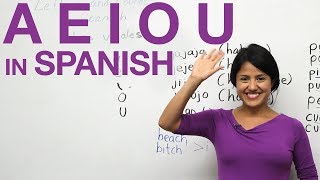 Learn how to say the vowels in Spanish  A E I O U [upl. by Eben]