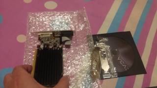 EVGA Nvidia Geforce 8400GS Unboxing and installation on Low profile case [upl. by Bez]