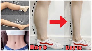 Exercises For Slim Calfs  How to Shrink Calves Easily Get Slim Legs at Home [upl. by Neelsaj]