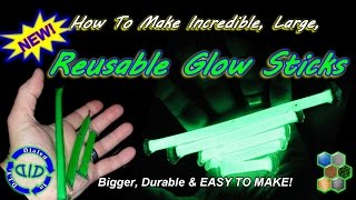 Make Reusable Glow Sticks  bigger amp brighter [upl. by Gianina]