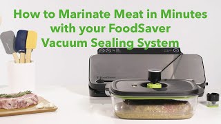 How to Marinate Meat in Minutes with your FoodSaver Vacuum Sealing System [upl. by Patsy]