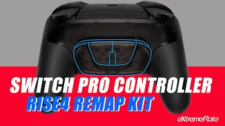 Nintendo Switch Pro Controller RISE4 Remap Kit Installation Guide  eXtremeRate [upl. by Naharba]