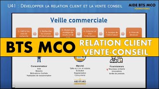 AIDE BTS MCO  Comment faire une VEILLE commerciale   Relation client et vente conseil [upl. by Dewees559]