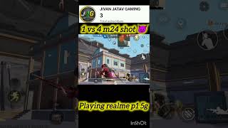 1 vs 4 clutch with m24 🤯🤯 shorts short viralshorts music gaming [upl. by Ennyletak978]