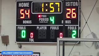 Hillcrest Christian Cougars Basketball [upl. by Adyeren]