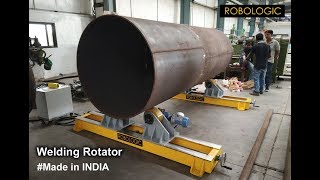 Welding Rotator With lead Screw Adjustment  Welding Rotator  Robologic [upl. by Ahsenav]