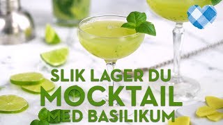 Mocktail med basilikum oppskrift  TINE Kjøkken [upl. by Areema]