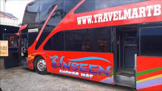 Vireak Buntham Bus Siem Reap To BKK [upl. by Ynnep110]