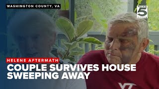 Washington County Va couple married for 57 years rescued after home swept away by flood [upl. by Peirce459]