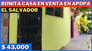 SE VENDE BONITA CASA EN AOPA EN SAN SALVADOR EL SALVADOR [upl. by Natividad]