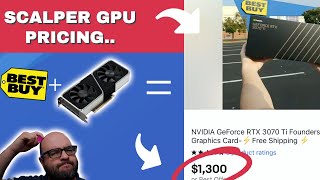 How MUCH Scalpers selling Nvidia RTX 3000 GPU after Best Buy Drop [upl. by Meeks]