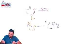 Lecture16 Halohydrin reaction or Addition of halogen in aqueous med Alkene amp Alkyne JEE amp NEET [upl. by Eceertal]