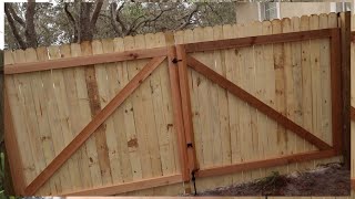 How to Build A Gate For A Wooden Fence [upl. by Dadivitan279]