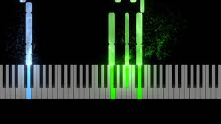 Apologize  OneRepublic Piano Acoustic Version Synthesia Tutorial Sheet Music  C Minor [upl. by Ibrik314]