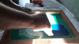 how to make screen printing tutorial A to Z By Niem reza  A Step by Step guide in Printing [upl. by Eyssej]