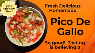 Homemade Pico De Gallo So EASY So HEALTHY So DELICIOUS [upl. by Ishmul512]