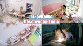 3 Geschwister in einem Zimmer 🥹 Tapezieren amp Ordnung machen  Isabeau [upl. by Nilyac]