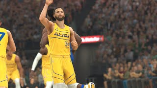 Team Durant Vs Team LeBron  2021 NBA AllStar Game  NBA 2K21  Full Gameplay Hall Of Fame [upl. by Bilbe708]