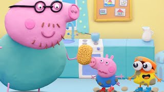 Peppa Pig English Episodes  Fun Play with Peppa and Dohdoh  PlayDoh Show Stop Motion PlayDoh [upl. by Angid]