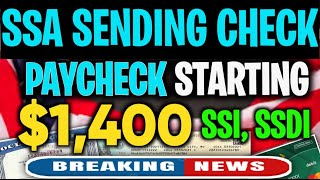 SSA SENDING 1400 CHECK FOR ALL NEW BOOST IN EVERY SOCIAL SECURITY PAYCHECK STARTING IN NOVEMBER [upl. by Airdnaed]