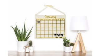 Create Your Own Reusable Calendar With ScanNCut [upl. by Nanine438]