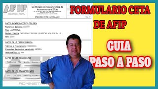 Formulario CETA Paso a Paso para Declarar tu CompraVenta con Éxito [upl. by Odnomra448]