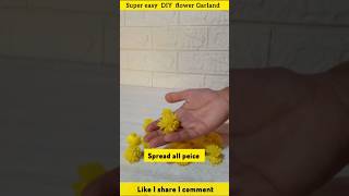 Flower garland decoration ideas diy garlandmaking flowers diwali shorts [upl. by Olenka913]