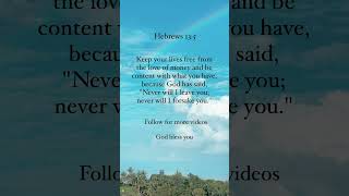 Hebrews 135  Bible Verse [upl. by Norrahc]