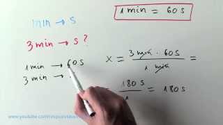 Cómo pasar de minutos a segundos  Convertir min en s [upl. by Roderich]