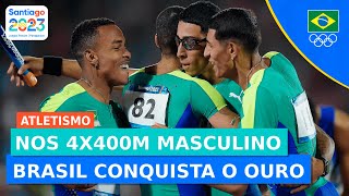 JOGOS PANAMERICANOS l NOS 4X400M BRASIL TEM PÓDIO DE OURO [upl. by Territus790]