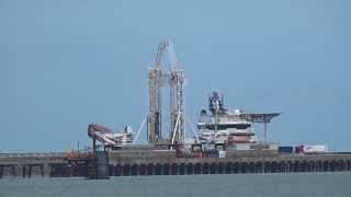 Holyhead port pier break water Skerries etc [upl. by Notsla949]