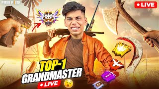 🔴Live Serious Day For TOP 1😡New Season Grandmaster Road to Top1👽🔥Garena Free Fire🔥 [upl. by Alleyn]