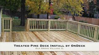 Treated Pine Deck Install [upl. by Dranyer]