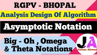 Asymptotic Notation  Big Oh Omega amp Theta Notations  ADA  Lec 2 [upl. by Patrizia744]