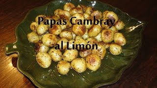 Papas Cambray al Limón Recetas Una Pizca de Sabor [upl. by Ahsito835]