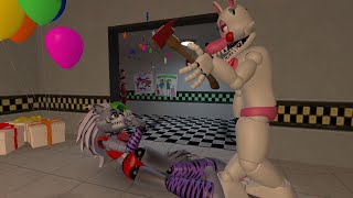 Gmod FNAF Freddy and friends mangles goes crazy [upl. by Ahsoem]